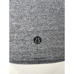 Lululemon  Gray Long Sleeve Athletic Top Thumbholes V Neck Women's Photo 2