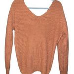 Love Tree Long Sleeve Twisted Back Pink Sweater Women’s Small Photo 0