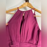 Azazie Purple High Neck Formal Maxi Dress Bridesmaid Evening Gown Prom  Size A4 Photo 8