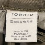 Torrid  Women's Olive Ankle Cargo Jeans Photo 5