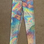 Terez NWT  Rainbow Sparkle Pattern Active Wear Leggings, Size S Photo 0