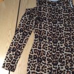Venus New Womens Sexy leopard print Dress Cold Shoulders Stretchy Soft Size XS Photo 3
