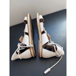 Lucky Brand Womens Leather White Lace Up Tassle Gladiator Sandals sz 8 Boho Chic Photo 6