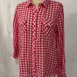 C&C California  Pink Plaid Button-Down Shirt Photo 0