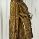 Pamela Mccoy faux fur size Small women's dark brown color coat Photo 6