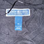 Karen Scott Black Crew Neck Sweater with Textured Design Photo 3