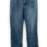 Just USA  High Rise Medium Wash Ankle Side Slit Straight Leg Jeans Sz 30P/10P NEW Photo 0