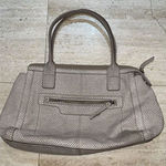 Fossil Rare  Hayden Leather Textured Satchel Bag Beige Stone‎ Photo 0