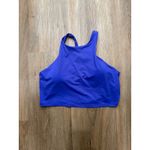 Athleta  Blue High Neck Sports Bra Crop Top Size XL Photo 1