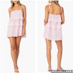 Edikted  Dorothia Tiered‎ Mini Dress Pink M Photo 1