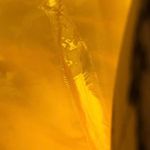 Embellished Formal Evening Prom Gown Crisscross Straps Open Back Metallic Yellow Photo 7