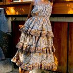 Cleobella  Rosalie Midi Kaleidoscope Boho Dress Photo 0