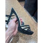 Betsey Johnson Betsy Johnson, rhinestones stud, strapping ankle wrap, stiletto heel size 9 1/2 Photo 3