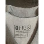 FIGS Large V Neck Scrub Top Grey Side Pockets CNA RN VET Photo 3