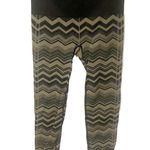 Lululemon Size 6 Green Chevron Ebb to Street Cropped Leggings Athletic Photo 1