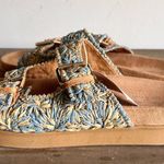 Mila Paoli Woven 2 Strap Women's Buckle Sandal Size 9 #B1944 Blue Photo 4