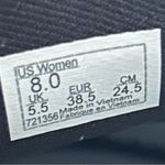 Vans  off the wall black leather slip on shoes sneakers women’s 8 new Photo 2