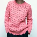 ZARA π Wool blend oversized Pink Sweater XS - Small NWT Photo 0