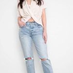 Pistola Charlie High Rise Ankle Straight Jean Distressed in Blue Cult Size 26 Photo 2