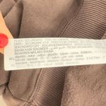 ZARA Sweater Women's Brown Small Cropped Fashion Velvet Print Gen Z Crew Neck Photo 8