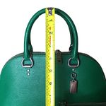 Green Leather Dome Shaped Katy Satchel 2553 & COACH Green Wristlet Photo 9