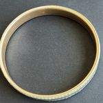 Women’s vintage dainty‎ gold tone mirrored/glittery bangle bracelet one size Photo 4