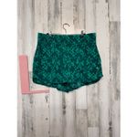 JoyLab Green Geometric Active Shorts Women’s XL High Waist Workout Running Short Photo 3
