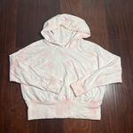 Offline by Aerie Tie Dye Pink and White Cropped Hoodie Size Small Photo 0