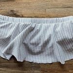 Xhilaration  Pinstripe Ruffle Top Strapless Bikini Top Size Medium Photo 0