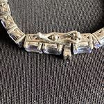 Genuine Tanzanite EUC oval gemstone bracelet in 925 sterling. Sz 6 Photo 2