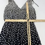 Adrianna Papell Adrianna‎ Papell Dress Womens 2 Polka Dot High Low Midi Cocktail Party Photo 5