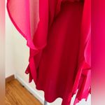 XOXO Red Heart Shape Strapless Chiffon Mini Dress SZ 11/12 Built in Bra … Photo 4