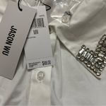 Jason Wu  Elegant White Puff Sleeve Blouse sz M Photo 2