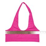 Free People Intimately Bright Pink Microfiber Halter Bralette Top Size M / L Photo 3