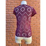 Anthropologie  kimchi blue size small cranberry lace top Photo 1