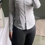 EXPRESS Light Colored Button Down Work Blouse XS Photo 2