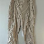  Capri Pants Cotton Spandex Khaki Beige Zip Chicos size 0 US 4 Casual Photo 0