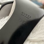 Gucci Authentic  Mule Slides Kitten Stingray Heel Shoes 7.5‎ 7 1/2 Photo 6