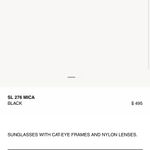 Saint Laurent  SL276 Mica sunglasses Photo 7