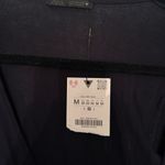 ZARA  Navy Long Sleeve Wrap Sweater Photo 2