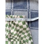 Ardene Mini Skirt Green Checkered Wavy Hem Party Rave Kawaii Medium Photo 3