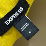 EXPRESS Yellow tie wrap skirt scoop neck Dress Yellow low back NWT Size small Photo 3