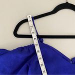 Moulinette Soeurs Anthropologie Blue Cold Shoulder Puff Sleeve Carina Dress XS Photo 5
