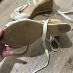 Apt. 9 Elegant Cream Wedge Sandals with straps to wrap around ankle Photo 2