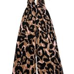 Diane Von Furstenberg DVF Target XS Halter Leopard Neutral Jumpsuit  NWOT Photo 4