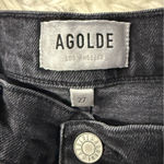 AGOLDE Nico High Rise Slim Jeans Cassette Black Size 27 Photo 6