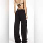 Becca Swim Cover Pants Black Gauzy Wide Leg Slits Beach Coverup Beach Size S Photo 1