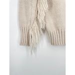 Willow And Wind Womens Cream Fringe Boho Southwestern Turtleneck Sweater Medium Photo 6