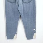 Just Black Denim Womens Cotton Mid-Rise Cropped Jeans Blue Bleach Washed Size 27 Photo 13