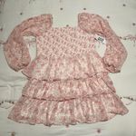 Madden NYC pink floral triple ruffle smocked peasant dress size XXL Photo 0